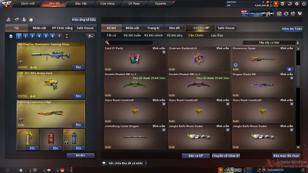 shop acc cf uy tin gia re